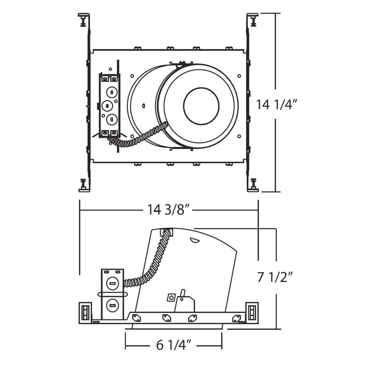 NICOR Lighting Sloped Ceiling Recessed Housing Wayfair Canada